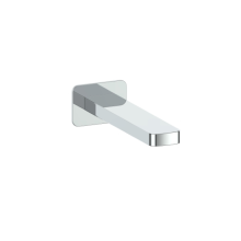 Flat Wall Mounted Bath Spout Chrome